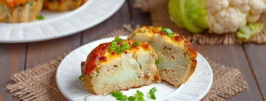 омлет с цветной капустой в духовке. Шаг 13