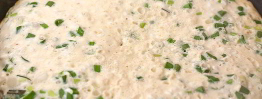 омлет с творогом и зеленым луком. Шаг 5