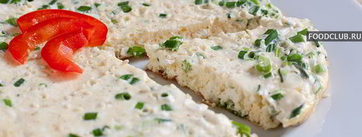 омлет с творогом и зеленым луком. Шаг 6