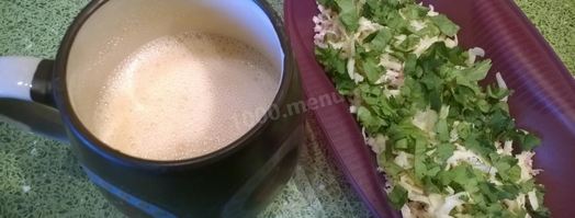 омлет с ветчиной и сыром в форме браво-дилайт. Шаг 2