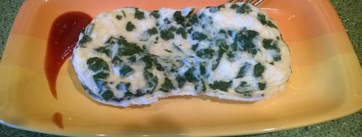 омлет с ветчиной и сыром в форме браво-дилайт. Шаг 7