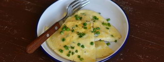 омлет с зеленым горошком и сыром. Шаг 7