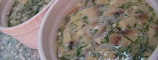 омлет с зеленью и грибами. Шаг 3