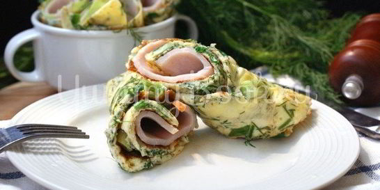 Омлет с зеленью