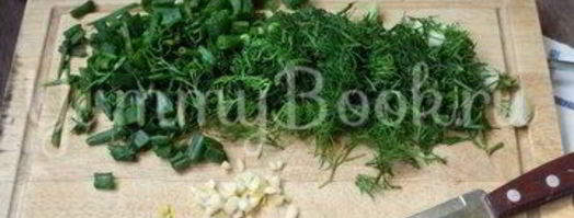 омлет с зеленью. Шаг 2