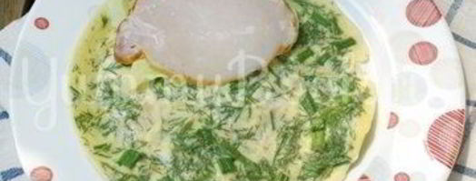 омлет с зеленью. Шаг 5