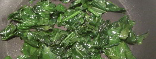 омлет со шпинатом и сыром. Шаг 3