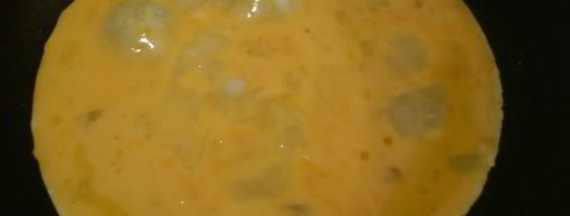 омлет со шпинатом и сыром. Шаг 4