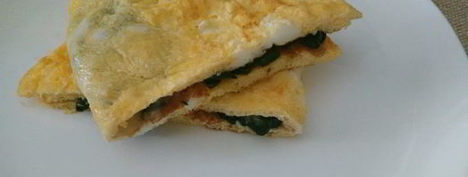 омлет со шпинатом и сыром. Шаг 8