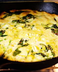 Омлет со шпинатом