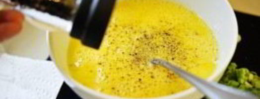 омлет со шпинатом. Шаг 4