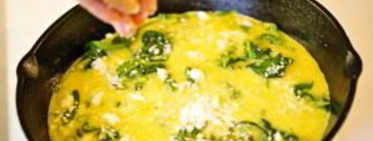 омлет со шпинатом. Шаг 9