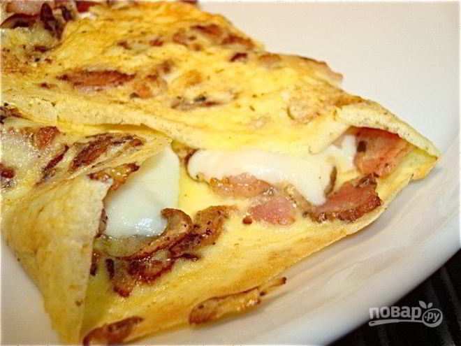 Рецепт омлета со сливками