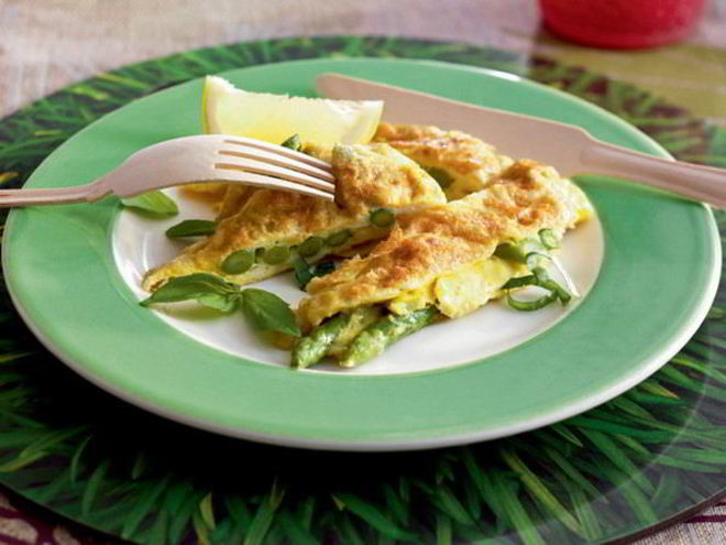 Рецепт омлета со спаржей