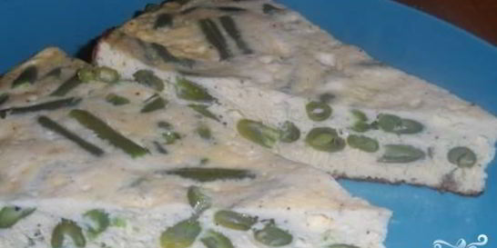 Омлет со стручковой фасолью