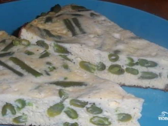 Рецепт омлета со стручковой фасолью
