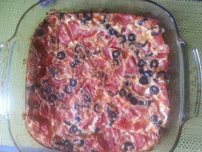 Рецепт омлета в духовке с мукой