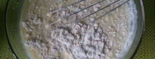 омлет в духовке с мукой. Шаг 2