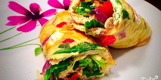 Овощной омлет диетический