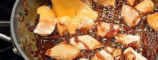 оякодон — японский омлет с рисом и курицей. Шаг 6