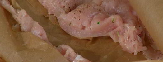 простой омлет с курицей и шампиньонами. Шаг 6