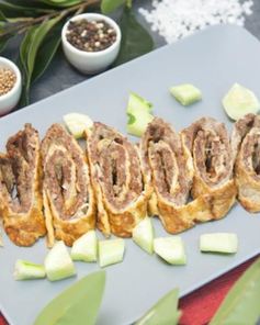 Прыгающий омлетный рулет