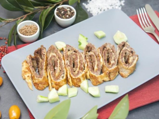 Рецепт прыгающего омлетного рулета