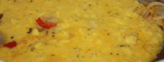 пышный омлет со свиной грудинкой и луком. Шаг 6