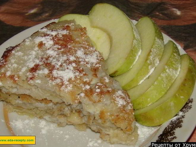 Рецепт сладкого омлета с фруктами