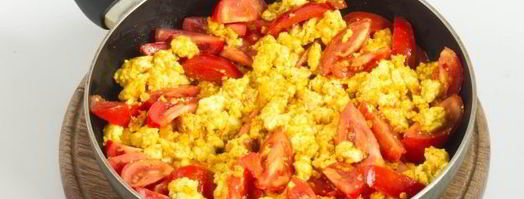 вегетарианский омлет с адыгейским сыром. Шаг 6