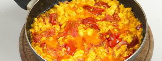 вегетарианский омлет с адыгейским сыром. Шаг 8