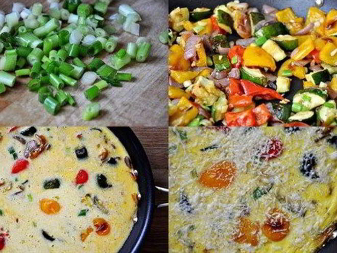 Рецепт запеченного овощной омлет