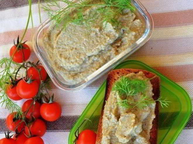 Рецепт еврейского паштета — баклажана с яйцом