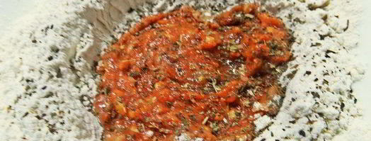 фасолевый паштет на томатных крекерах. Шаг 16