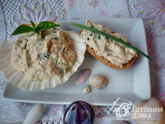 Рецепт фигуристого паштета из трески и творога