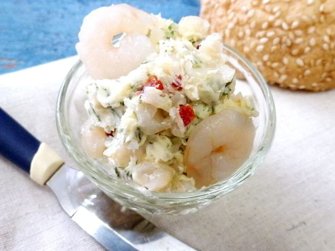 Рецепт креветочного паштета