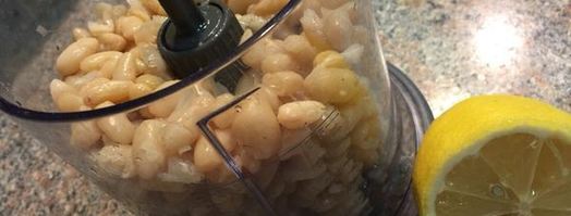 паштет из белой фасоли с вялеными помидорами. Шаг 2