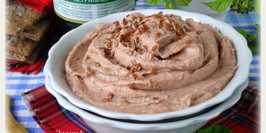 Паштет из домашней фасоли с кумином