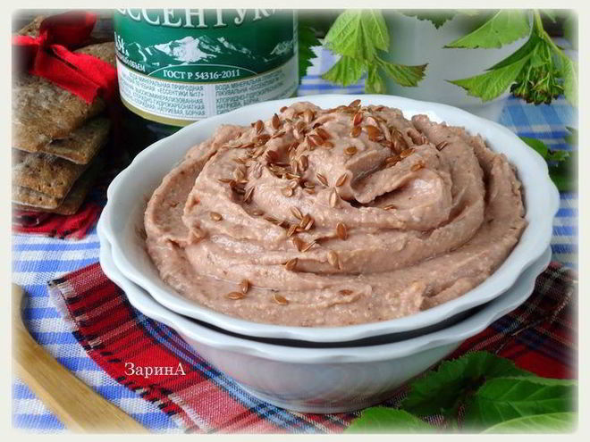 Рецепт паштета из домашней фасоли с кумином