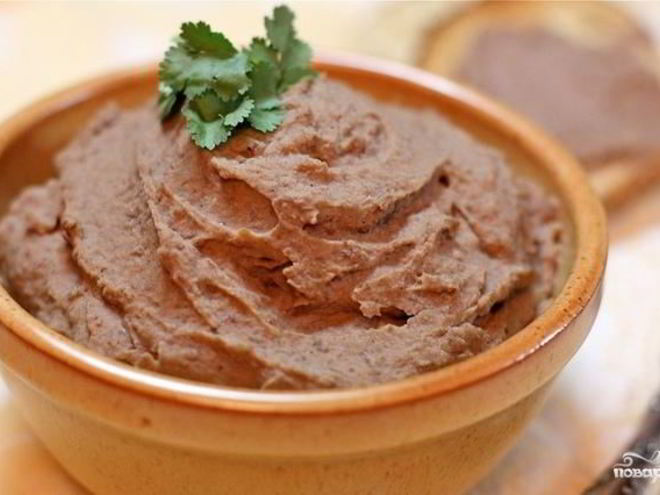 Рецепт паштета из фасоли и грецких орехов