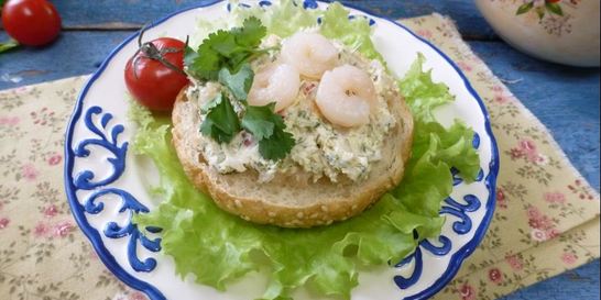 Паштет из креветок с укропом