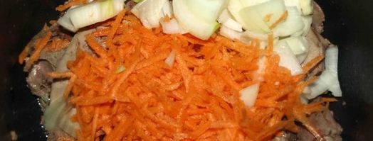 паштет из куриной печени и зеленого горошка. Шаг 2