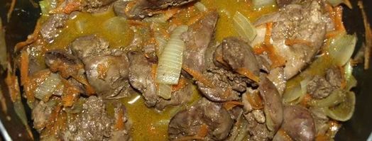 паштет из куриной печени и зеленого горошка. Шаг 5