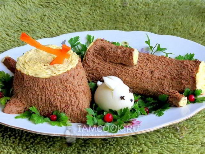 Рецепт паштета из куриной печени нарезной