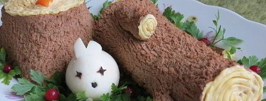 паштет из куриной печени нарезной. Шаг 14