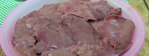 паштет из куриной печени нарезной. Шаг 6