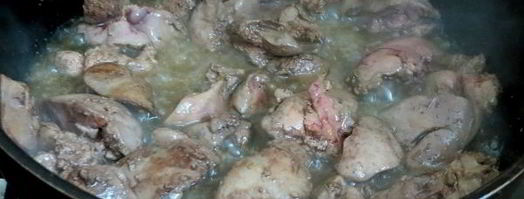 паштет из куриной печени нарезной. Шаг 7