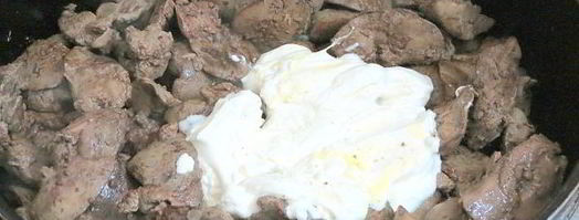 паштет из куриной печени нарезной. Шаг 8