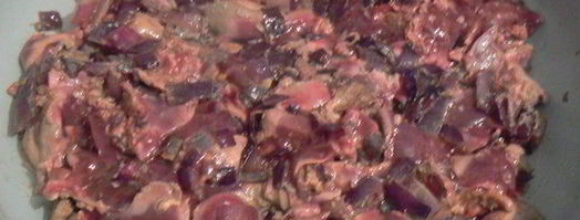 паштет из куриной печени с брусничным желе. Шаг 2