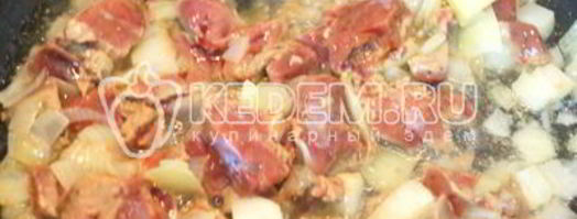 паштет из куриной печени с грибами. Шаг 3